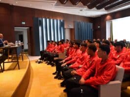 لقجع يحفز أشبال الأطلس قبل انطلاق كأس إفريقيا لأقل من 17 سنة لقجع يحفز منتخب المغرب U17 قبل كأس إفريقيا