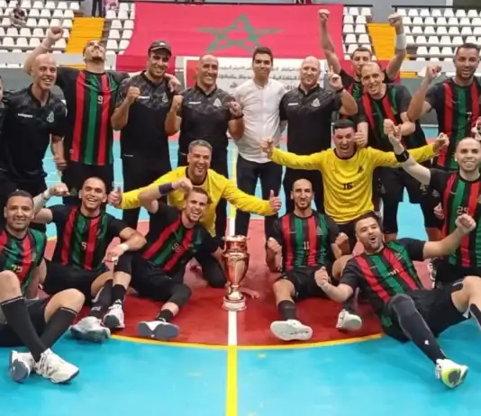 الجيش الملكي يتوج بكأس العرش لكرة اليد بعد فوزه على هلال الناظور الجيش الملكي يتوج بكأس العرش لكرة اليد