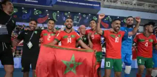 المغرب يحافظ على المركز السادس عالميًا في تصنيف الفوتسال المغرب سادسًا عالميًا في تصنيف الفوتسال