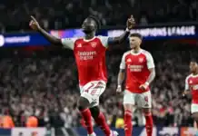أرسنال يحجز بطاقة نهائي دوري أبطال أوروبا بهدف ساكا أمام أتلتيكو أرسنال إلى نهائي دوري الأبطال بهدف ساكا