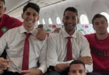 L’équipe nationale marocaine arrive dans le New Jersey pour préparer la Coupe du monde 2026 المنتخب المغربي يصل إلى نيوجيرسي قبل كأس العالم 2026
