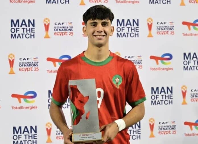 أيمن أركيك أفضل لاعب في فوز منتخب الشباب على تونس