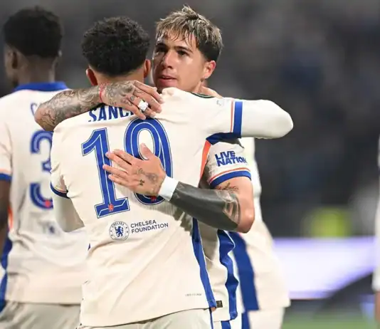 تشيلسي يقترب من نهائي دوري المؤتمر الأوروبي بفوز كبير على يورغوردينس تشيلسي يقترب من نهائي دوري المؤتمر الأوروبي بعد رباعية أمام يورغوردينس