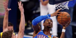 نهائيات الـNBA: أوكلاهوما سيتي تكتسح إنديانا وتعادل السلسلة 1-1 أوكلاهوما يكتسح إنديانا ويعادل السلسلة في نهائي الـNBA