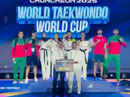 المنتخب المغربي للتايكواندو يتألق في كأس العالم 2025 بكوريا الجنوبية إنجاز مغربي جديد في كأس العالم للتايكواندو 2025 بكوريا
