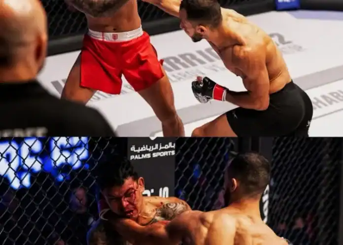 مروان بلاغوي يحقق ضربة قاضية في UAE Warriors 62