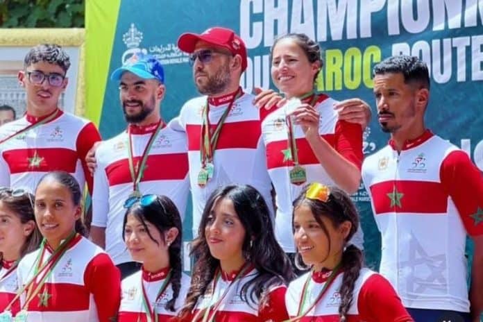 عادل العرباوي بطل المغرب في سباق الدراجات على الطريق