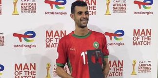 يوسف بلعمري يتألق ويتوج بجائزة أفضل لاعب في مباراة المغرب والسنغال يوسف بلعمري يتألق ويتوج بجائزة أفضل لاعب في مباراة المغرب والسنغال