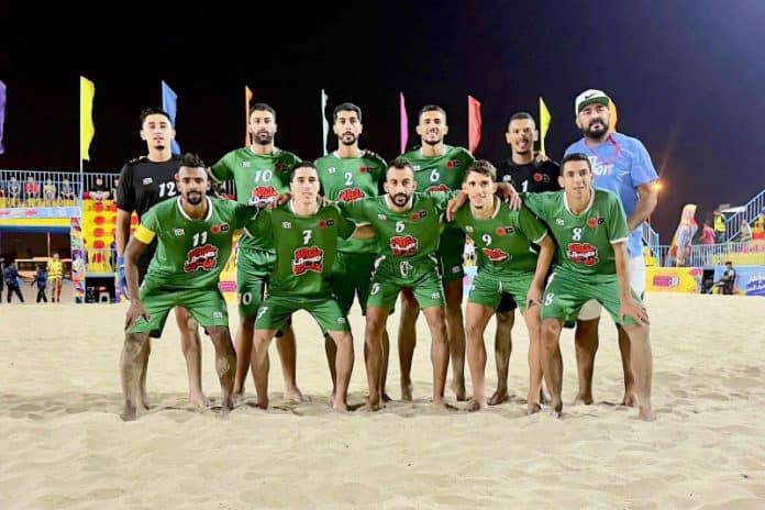 beachsoccer نجوم المغرب يتأهلون لنهائي الدوري الدولي لكرة القدم الشاطئية ببنغازي 2025