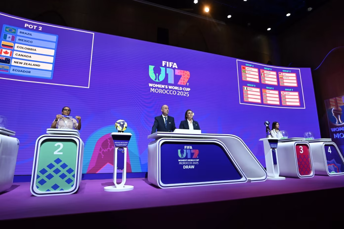 FIFA-U-17-Women-s-World-Cup-Draw الكرة الرسمية لمونديال السيدات تحت 17 تصل الرباط لبطولة 2025