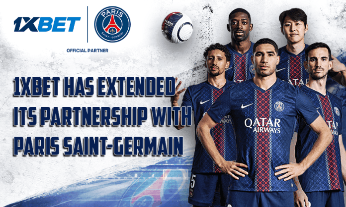 PSG-FR 1xBet prolonge son partenariat avec le Paris Saint-Germain pour trois saisons consécutives