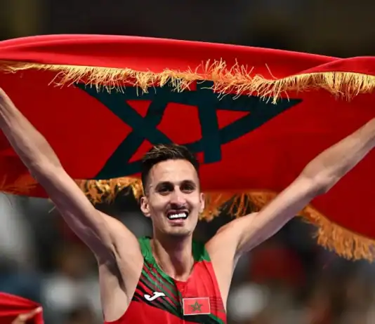 المغرب يشارك بـ30 عداء في بطولة العالم لألعاب القوى بطوكيو 2025 بقيادة سفيان البقالي سفيان البقالي يحتفل بعد فوزه في نهائي سباق 3000 متر حواجز.
