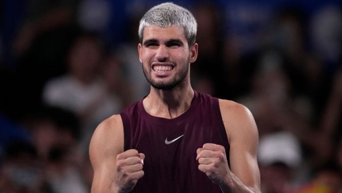 skysports-tennis-carlos-alcaraz_7037047 تنس اليوم: ألكاراس بطل طوكيو، سينر لنهائي بكين وجوف لربع النهائي