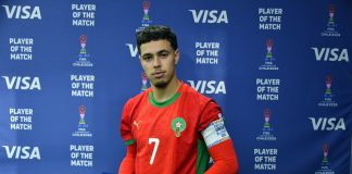 عثمان معما نجم المغرب في الفوز على أمريكا: أفضل لاعب في ربع نهائي مونديال الشباب عثمان معما أفضل لاعب في فوز المغرب 3-1 على أمريكا