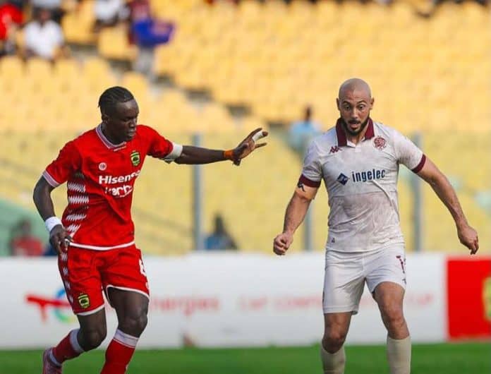 Kotoko-vs-wydad الوداد يهزم أسانتي كوتوكو 1-0 في كأس الكونفيدرالية