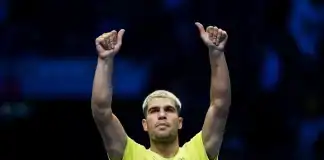 الكاراس يتالق في افتتاح ATP Finals 2025: “سعيد بفوزي بعد 3:5” امام دي مينور الكاراس يفوز في افتتاح ATP Finals 2025: "سعيد بعد 3:5" امام دي مينور