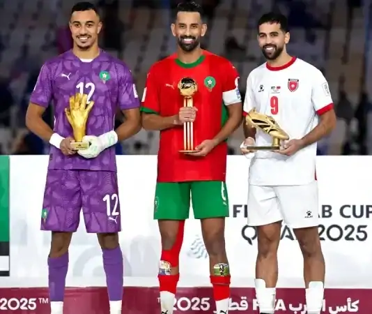 ربيع حريمات أفضل لاعب في كأس العرب.. المغرب يحتفل بلقب ثانٍ تاريخي ربيع حريمات أفضل لاعب في كأس العرب!