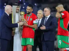 إنفانتينو يهنئ المغرب بتتويجه بلقب كأس العرب فيفا 2025 إنفانتينو يهنئ المغرب بلقب كأس العرب!