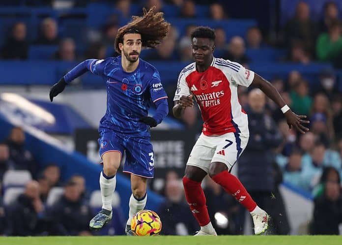 chelsea-fc-v-arsenal-fc-premier-league-864423 تشيلسي يعادل ارسنال 1-1 رغم الطرد ويحافظ على سجله القوي