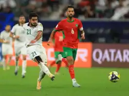 المغرب يتأهل إلى نصف نهائي كأس العرب بعد فوز مثير على سوريا المغرب يفوز 1-0 على سوريا ويتأهل لنصف الكأس!