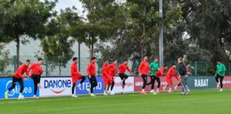 المنتخب الوطني يبدأ استعداداته النهائية لقمة الكان أمام السنغال المنتخب يبدأ استعدادات النهائي أمام السنغال