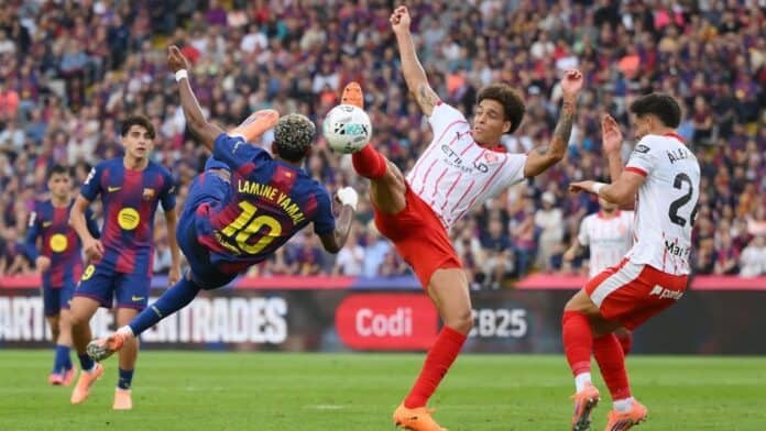 132 جيرونا يُسقط برشلونة 2-1 ويُبقي الصدارة لريال مدريد