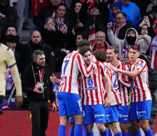 أتلتيكو مدريد يُذل برشلونة برباعية تاريخية ويقترب خطوة كبيرة من نهائي كأس الملك أتلتيكو يسحق برشلونة 4-0 ويقترب من نهائي كأس الملك