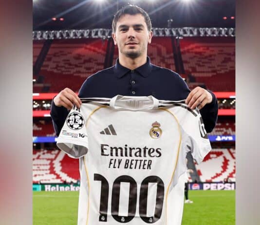 إبراهيم دياز يصل إلى 100 انتصار مع ريال مدريد.. إنجاز يعكس تألقه المستمر إبراهيم دياز يحقق 100 فوز مع ريال مدريد