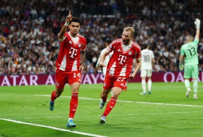 2f09d735e7244de49edb0a83edf129e3 بايرن يهزم ريال مدريد وأرسنال يفوز في ذهاب ربع النهائي