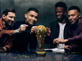 ميسي ورونالدو ومبابي وفينيسيوس في إعلان مذهل لكأس العالم 2026 ميسي ورونالدو في إعلان ليغو لكأس العالم 2026