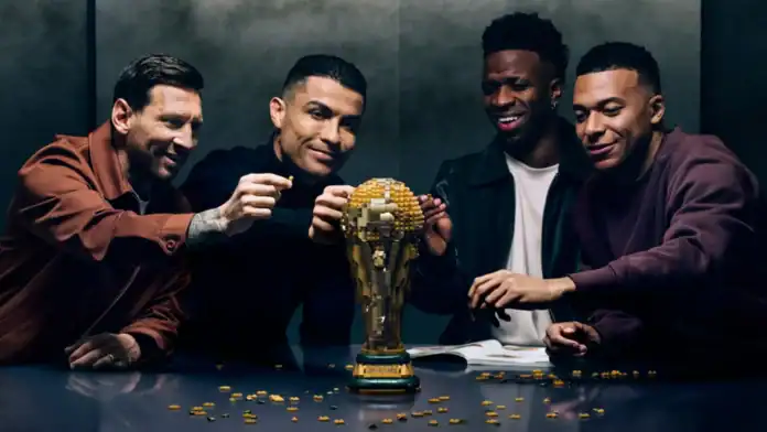 ميسي ورونالدو في إعلان ليغو لكأس العالم 2026