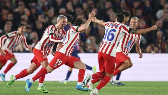 large أتلتيكو يهزم برشلونة 2-0 في ذهاب ربع النهائي