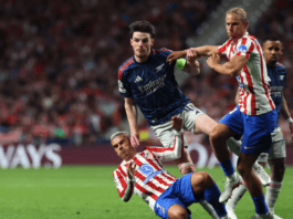 تعادل ناري يبقي الحسم معلقا بين أتلتيكو مدريد وأرسنال تعادل ناري يبقي الحسم معلقا بين أتلتيكو مدريد وأرسنال