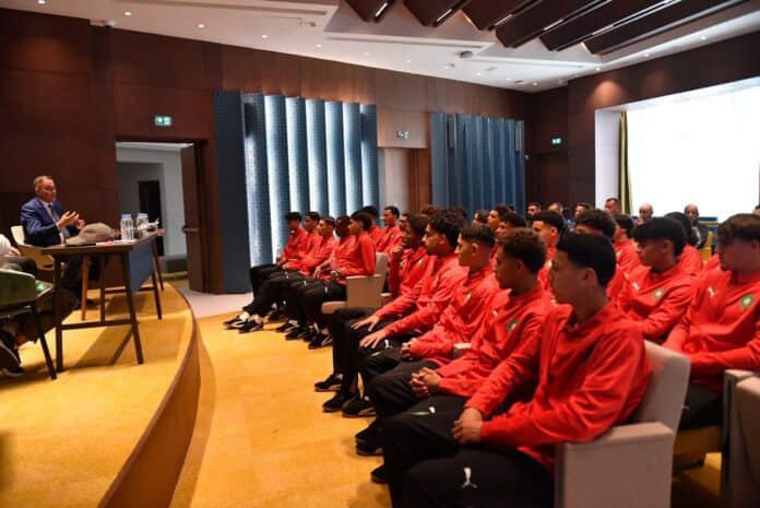 IMG-20260512-WA0091 لقجع يحفز منتخب المغرب U17 قبل كأس إفريقيا