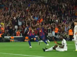 برشلونة يحسم الليغا من بوابة الكلاسيكو بثنائية أمام ريال مدريد برشلونة يهزم ريال مدريد ويتوج بلقب الليغا
