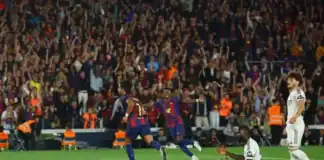 برشلونة يحسم الليغا من بوابة الكلاسيكو بثنائية أمام ريال مدريد برشلونة يهزم ريال مدريد ويتوج بلقب الليغا