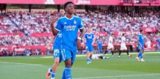فينيسيوس يقود ريال مدريد للفوز على إشبيلية ومبابي يعود أساسيًا فينيسيوس يقود ريال مدريد للفوز على إشبيلية