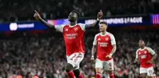 أرسنال يحجز بطاقة نهائي دوري أبطال أوروبا بهدف ساكا أمام أتلتيكو أرسنال إلى نهائي دوري الأبطال بهدف ساكا