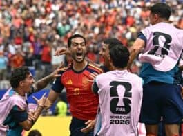 إسبانيا تعبر بلجيكا بصعوبة وتواجه فرنسا في نصف نهائي كأس العالم إسبانيا تقصي بلجيكا وتواجه فرنسا في نصف النهائي