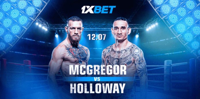 McGregor vs Holloway 2_1026x512 UFC 329: لحظة عودة ماكغريغور الكبرى | 1xBet