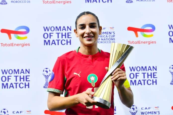 حنان آيت الحاج أفضل لاعبة بعد رباعية المغرب أمام كينيا