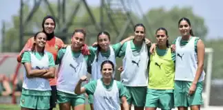 لبؤات الأطلس يواصلن التحضير لديربي الجزائر في كأس إفريقيا 2026 لبؤات الأطلس يستعددن لديربي الجزائر في كأس إفريقيا
