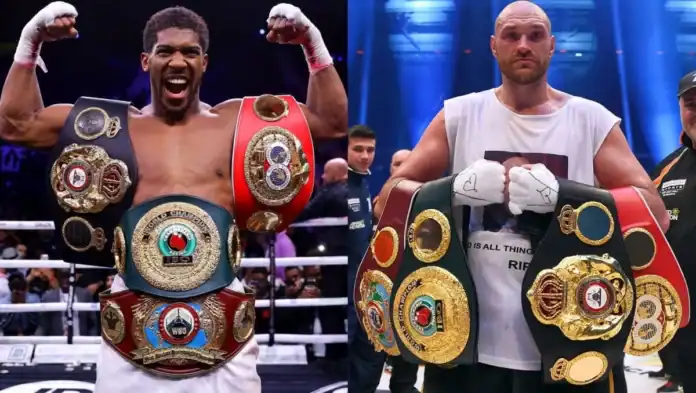 fury-joshua فيوري وجوشوا يوقعان عقود نزال 20 نونبر في نيويورك