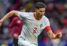 La suspension de Hakimi l’empêche de disputer les matchs contre le Gabon et le Lesotho dans le cadre des éliminatoires de la Coupe d’Afrique des nations إيقاف حكيمي يبعده عن مباراتي الغابون وليسوتو