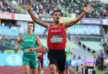 Emad Bouchejda sacré champion du monde du 800 mètres chez les moins de 20 ans عماد بوشجدة بطلا للعالم في سباق 800 متر