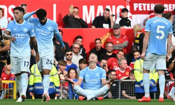 FBL-ENG-PR-MAN UTD-MAN CITY هيئة الحكام تقر بخطأ في هدف هالاند أمام يونايتد